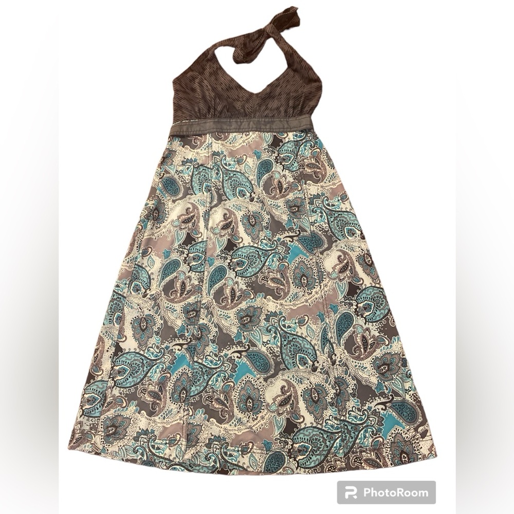 Women’s Athleta Go Anywhere Active Halter Dress - Paisley, Size 8